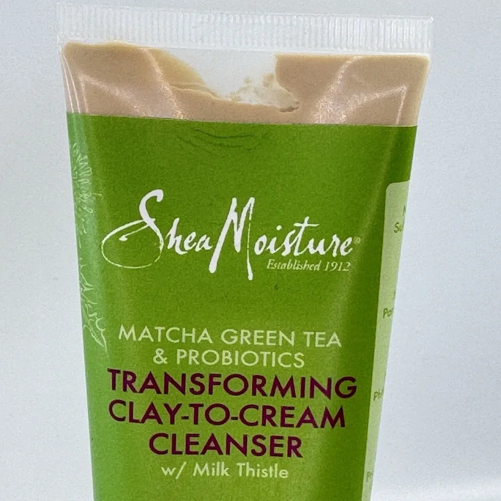 3 X Shea Moisture Matcha Green Tea & Probiotics Clay to Cream Cleanser NEW LOT 3